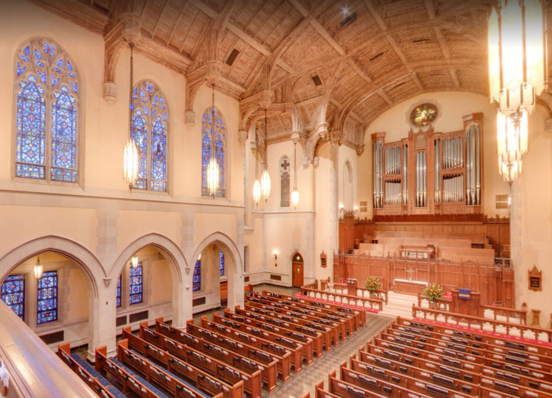 From balcony in the Sanctuary