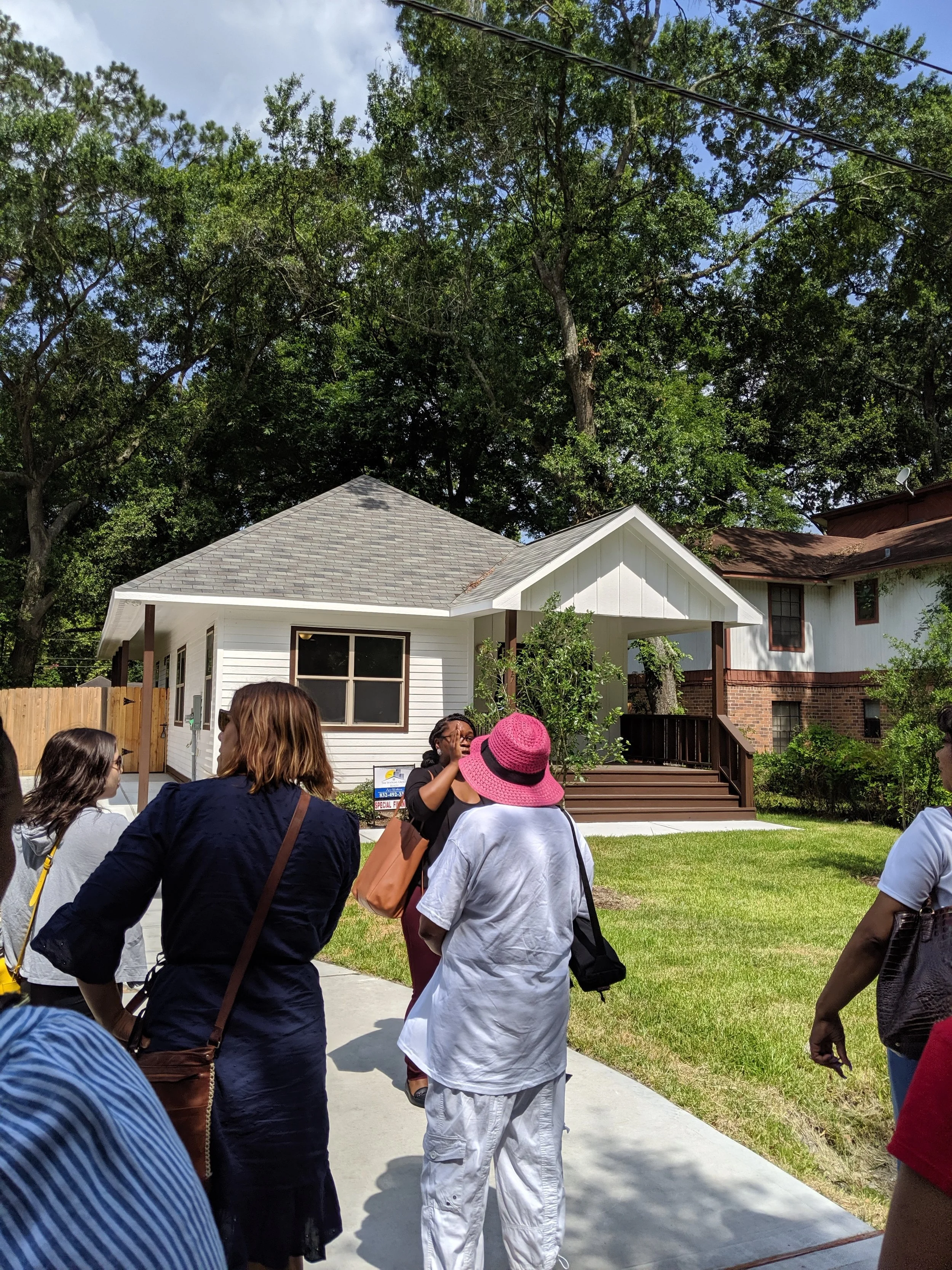 One of the first homes built by the Houston Community Land Trust