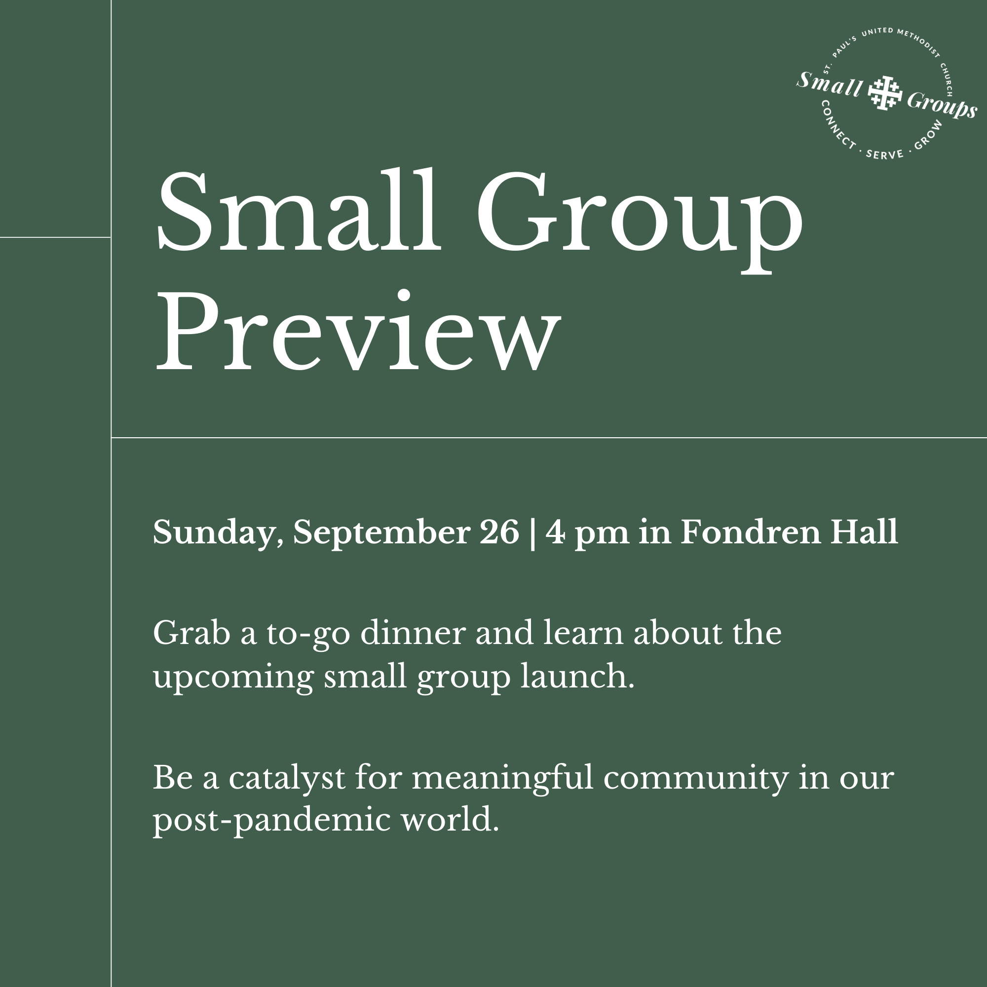 Small Group Preview