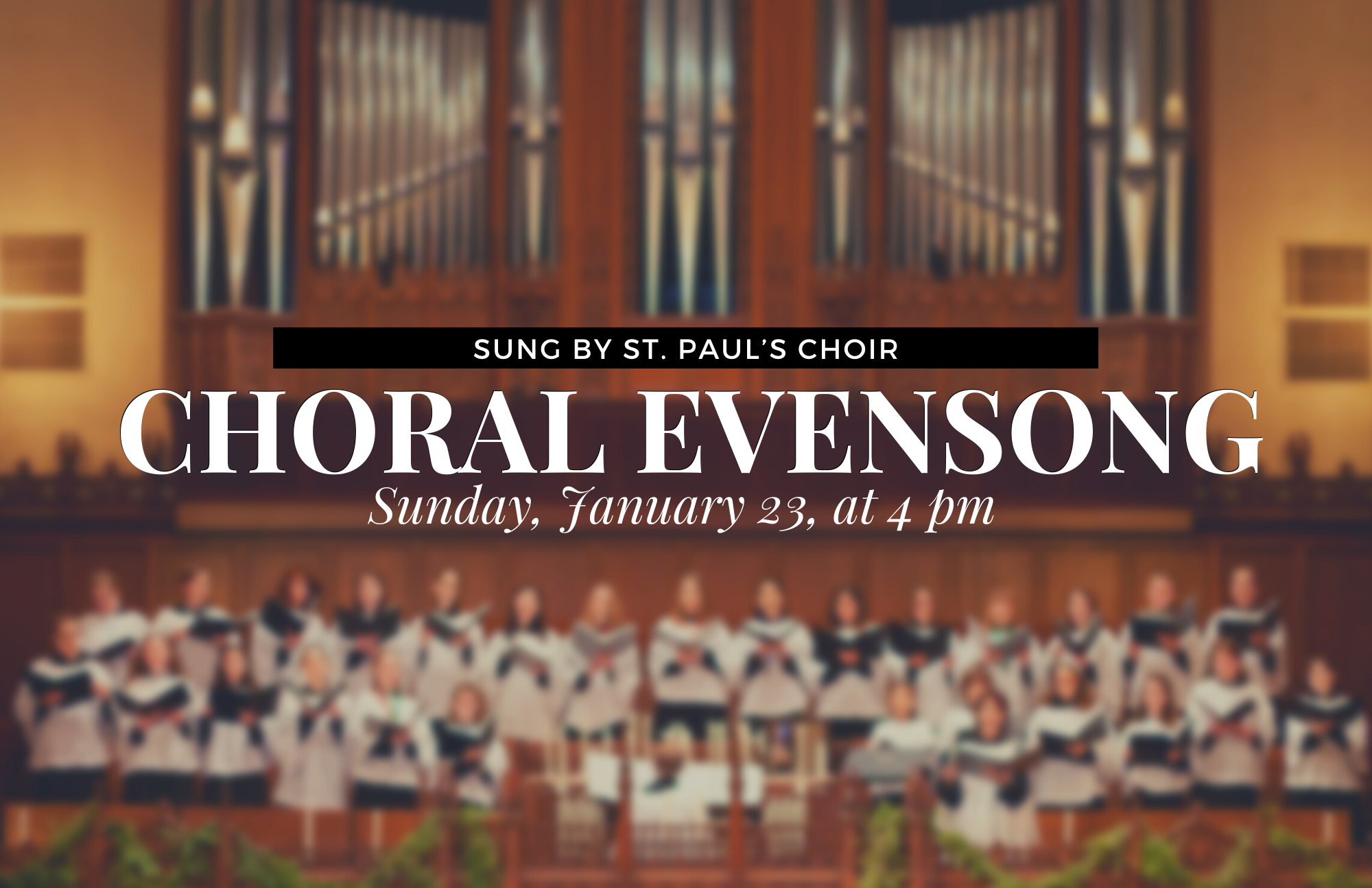 Choral Evensong for the Conversion of Paul
