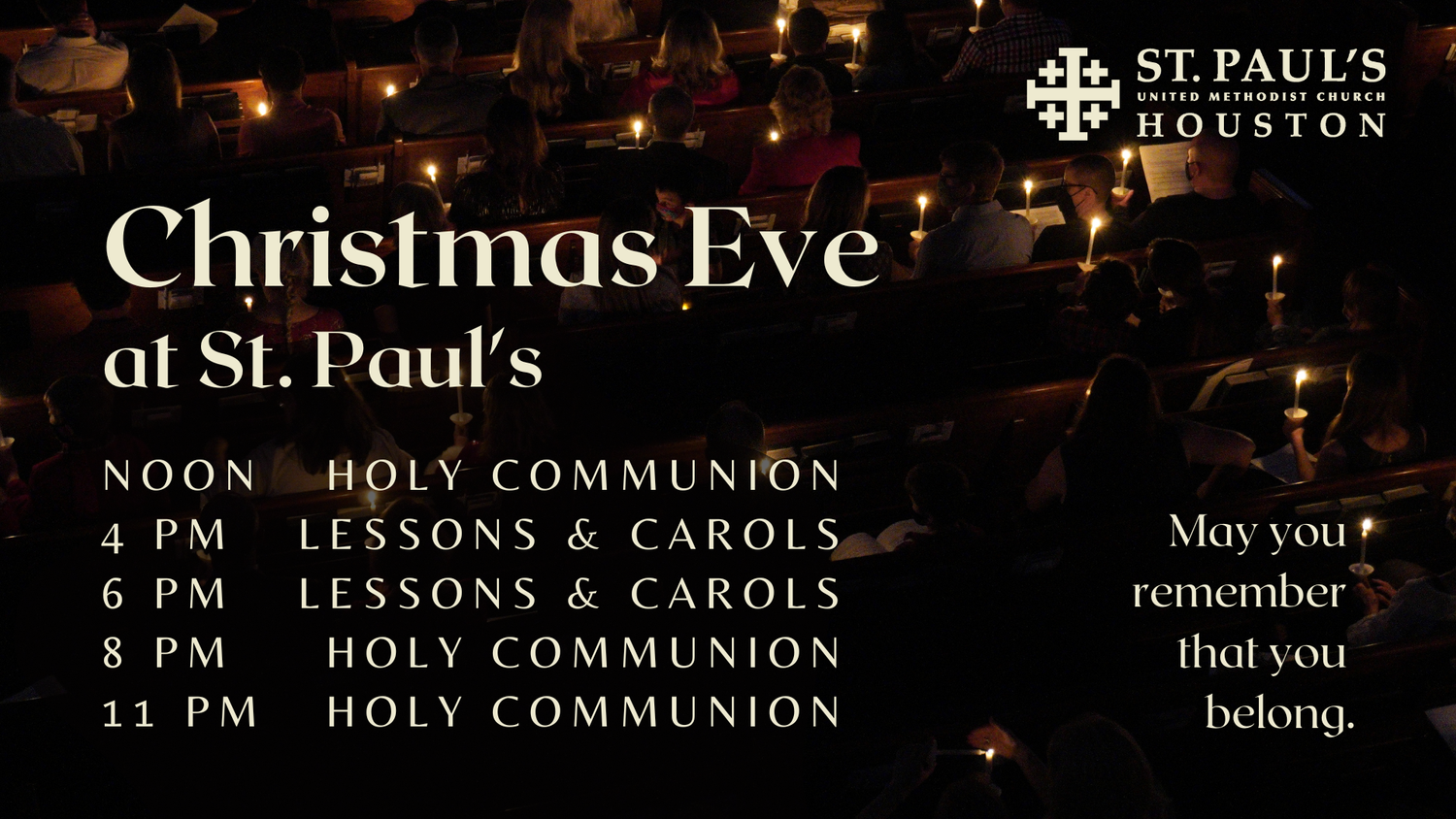 Christmas Eve Services — St. Paul's United Methodist Church, image size:1500x844