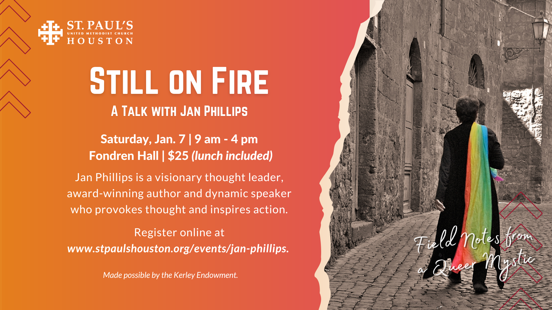 Still On Fire: A Talk with Jan Phillips