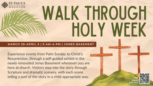 Walk Through Holy Week — St. Paul's United Methodist Church