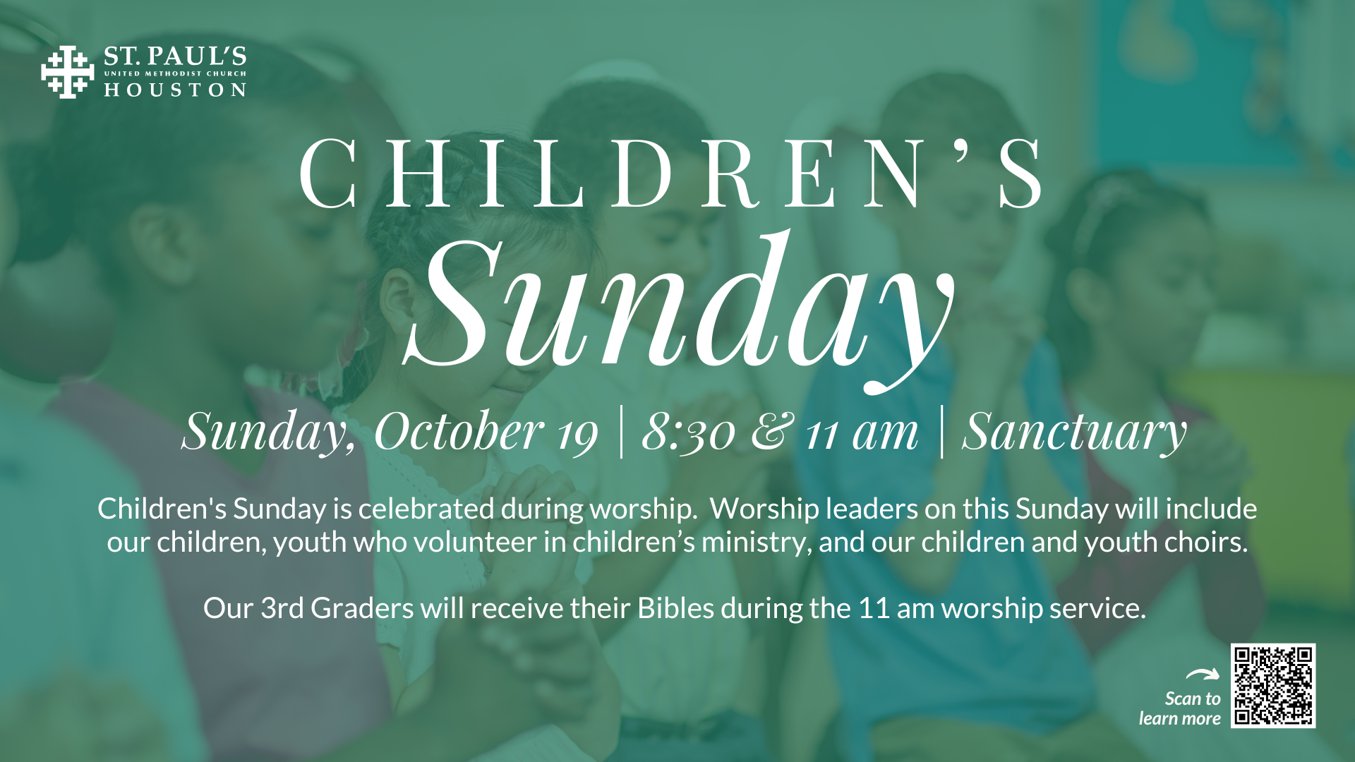 Children's Sunday & Bible Sunday — St. Paul's United Methodist Church