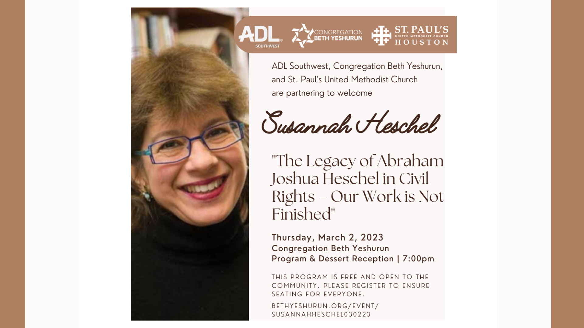 Susannah Heschel on "The Legacy of Abraham Joshua Heschel in Civil