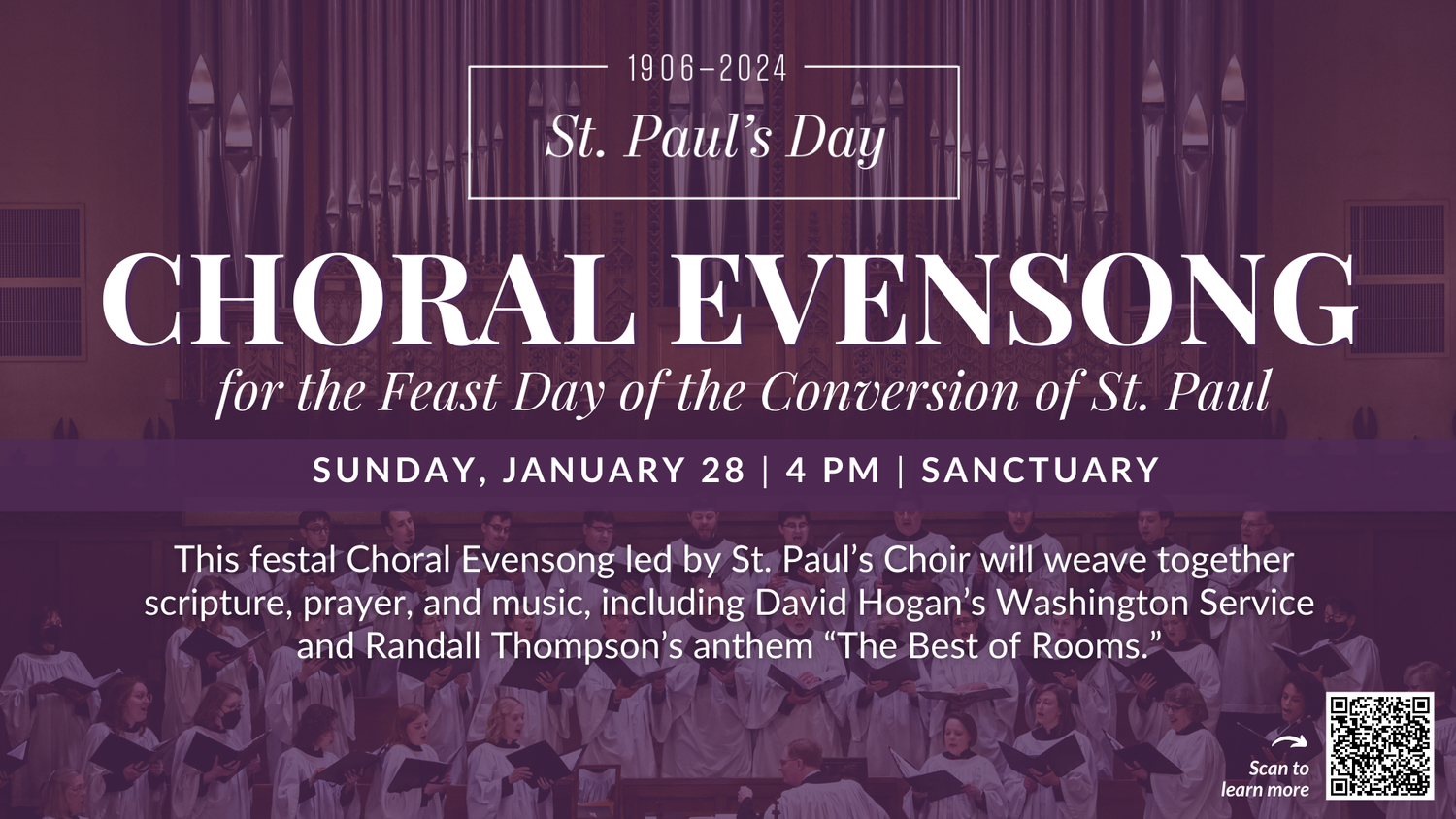 Choral Evensong for Feast Day of the Conversion of St. Paul — St. Paul ...