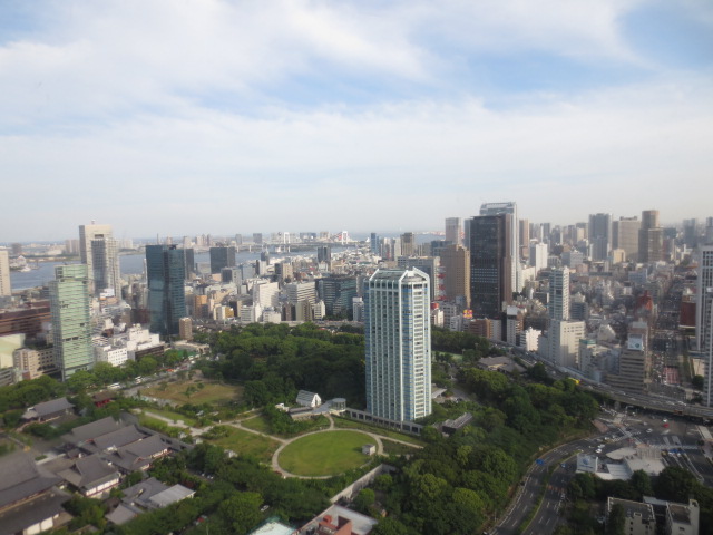 View over Tokyo from the Tokyo tower.