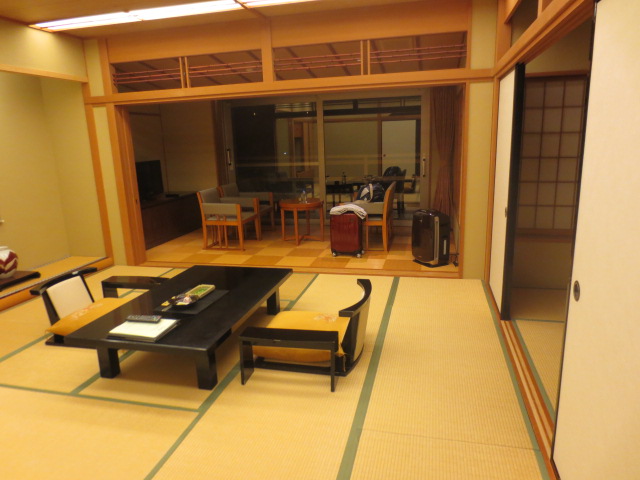 Our living room at a traditional Japanese Inn