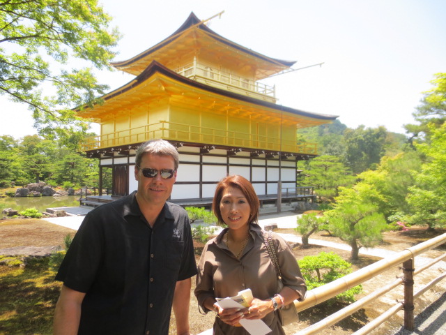 Akiko san took us around - here with Benedikt