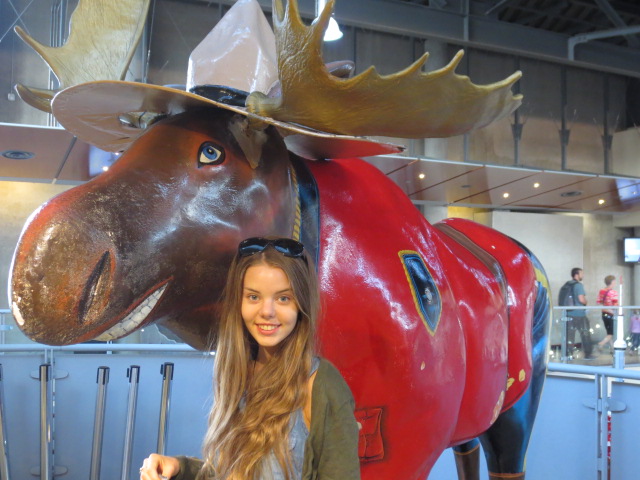 With a Canadian Moose