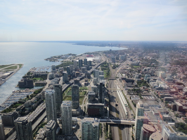 View over Toronto from the CN tower