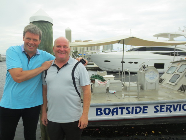 Oli gave us a tour of the harbour and his business