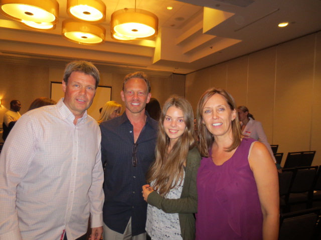 With Ian Ziering, and Doris at a Nathan Rick´s meeting in Miami