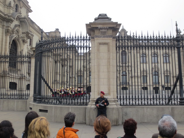 Changing of the guards - we were not allowed very close