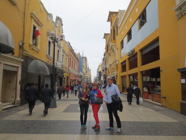 Walking around Lima