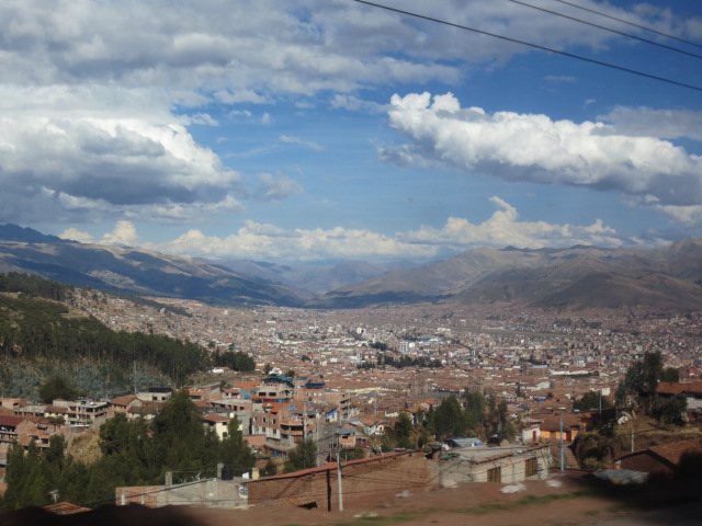 Our first view of Cusco