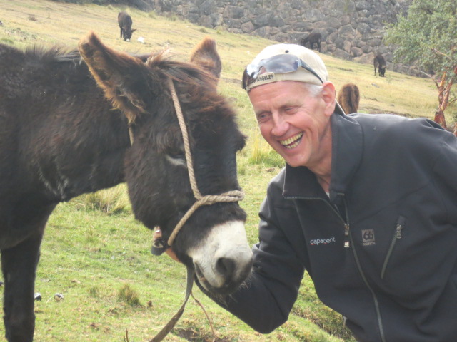 Kristjan found a donkey that he liked