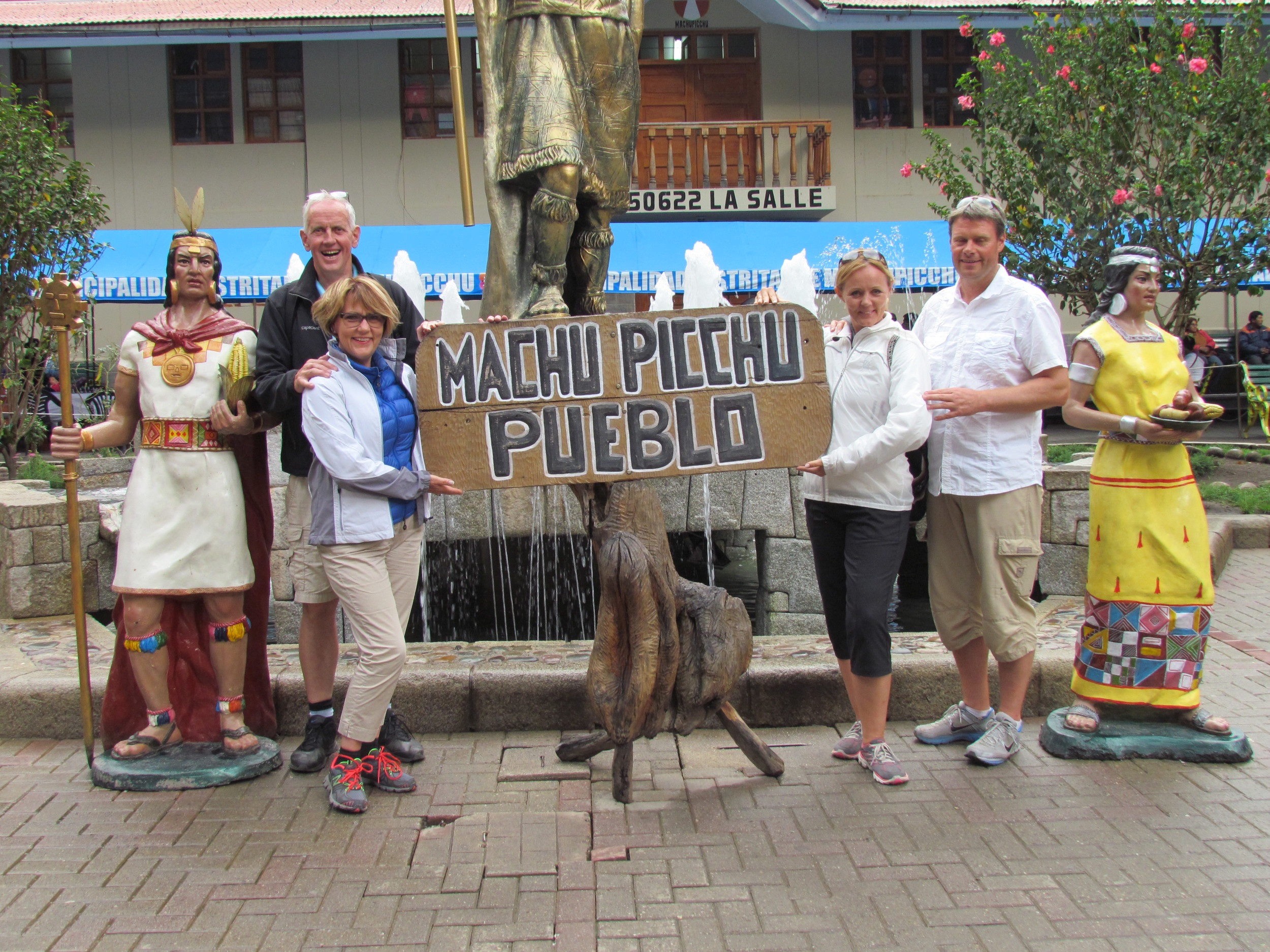 Back down from Machu Picchu in the village called Aquas Caliente but apparently also Machu Picchu pueblo