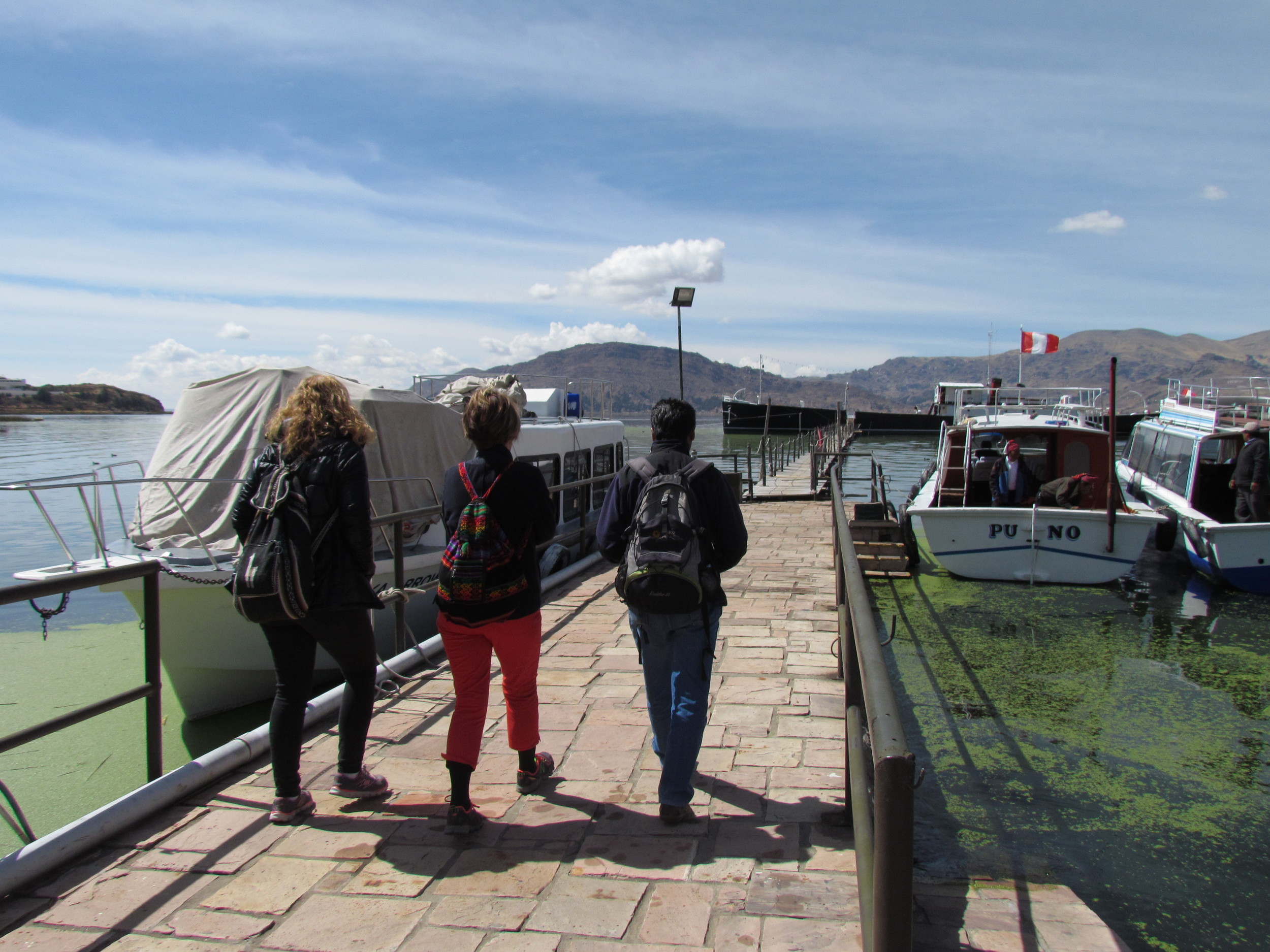 Heading on a day of adventure on lake Titicaca