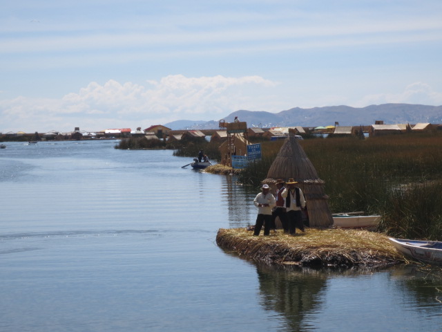 There is a cost of entrance and naturally the guards are situated on a floating island