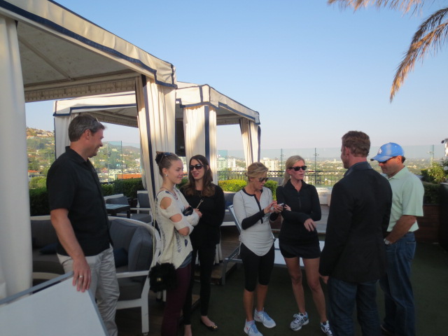 And we had just stepped outside our "cocoon" when these women jumped to talk to Ian