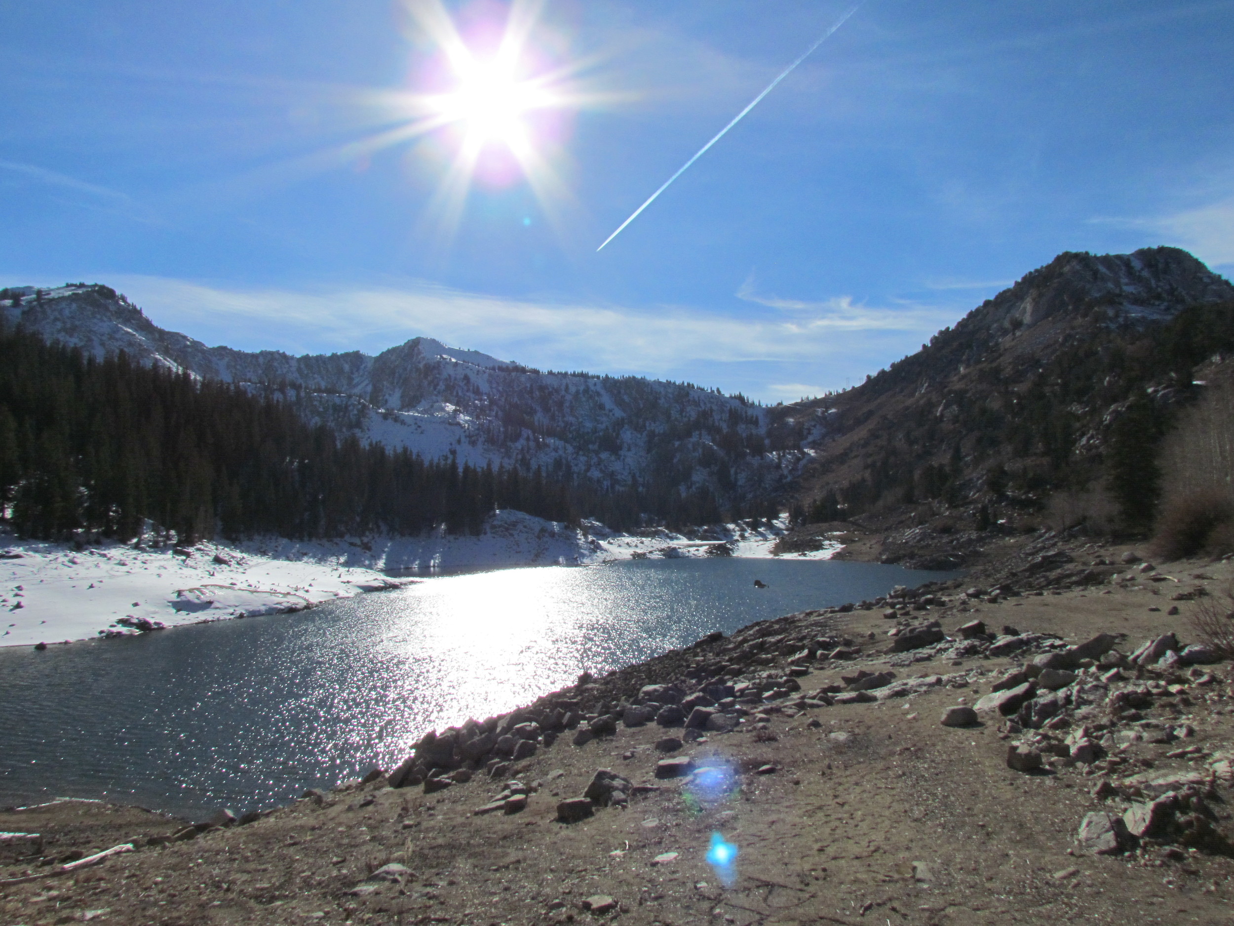 There was also a small lake by the dam