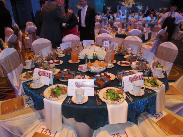 Beautiful setting - hundreds of these tables at the Force For Good gala