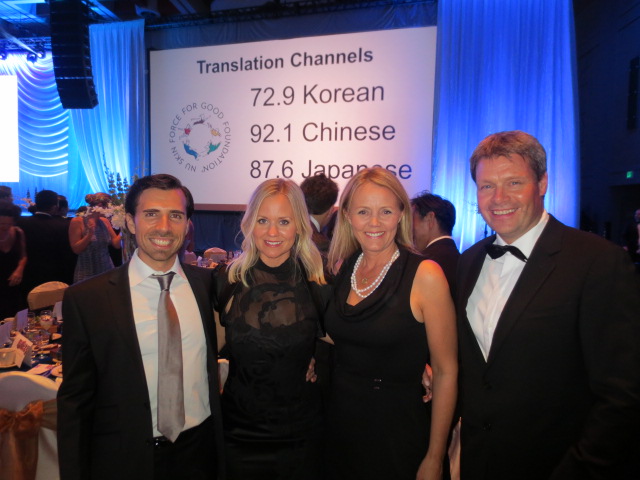 With Max and Hanna - behind you can see translation channels for those not speaking English.  This was a very international event - like any Nu Skin event