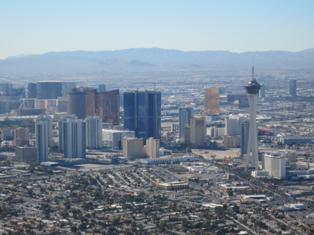 The Strip with its skyscrapers