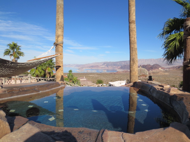 the infinity hot tub next to our pool area.  Incredible view and comfort.