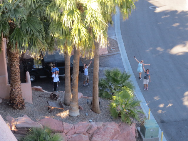 Some went for a Hummer ride.  View to the garage level.