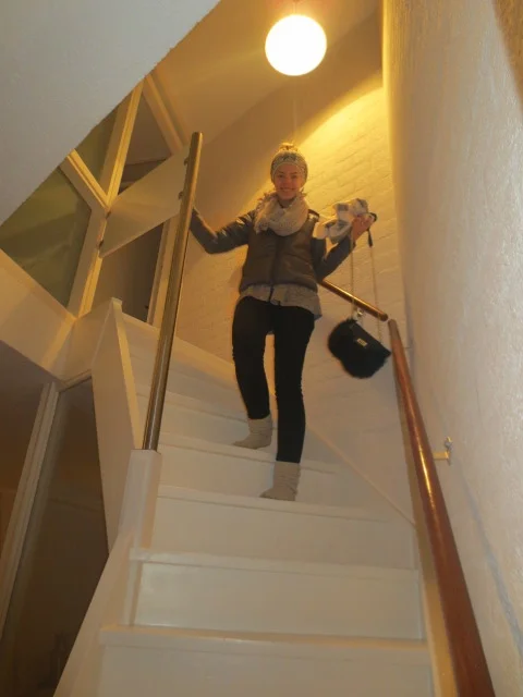 The stairs were VERY steep