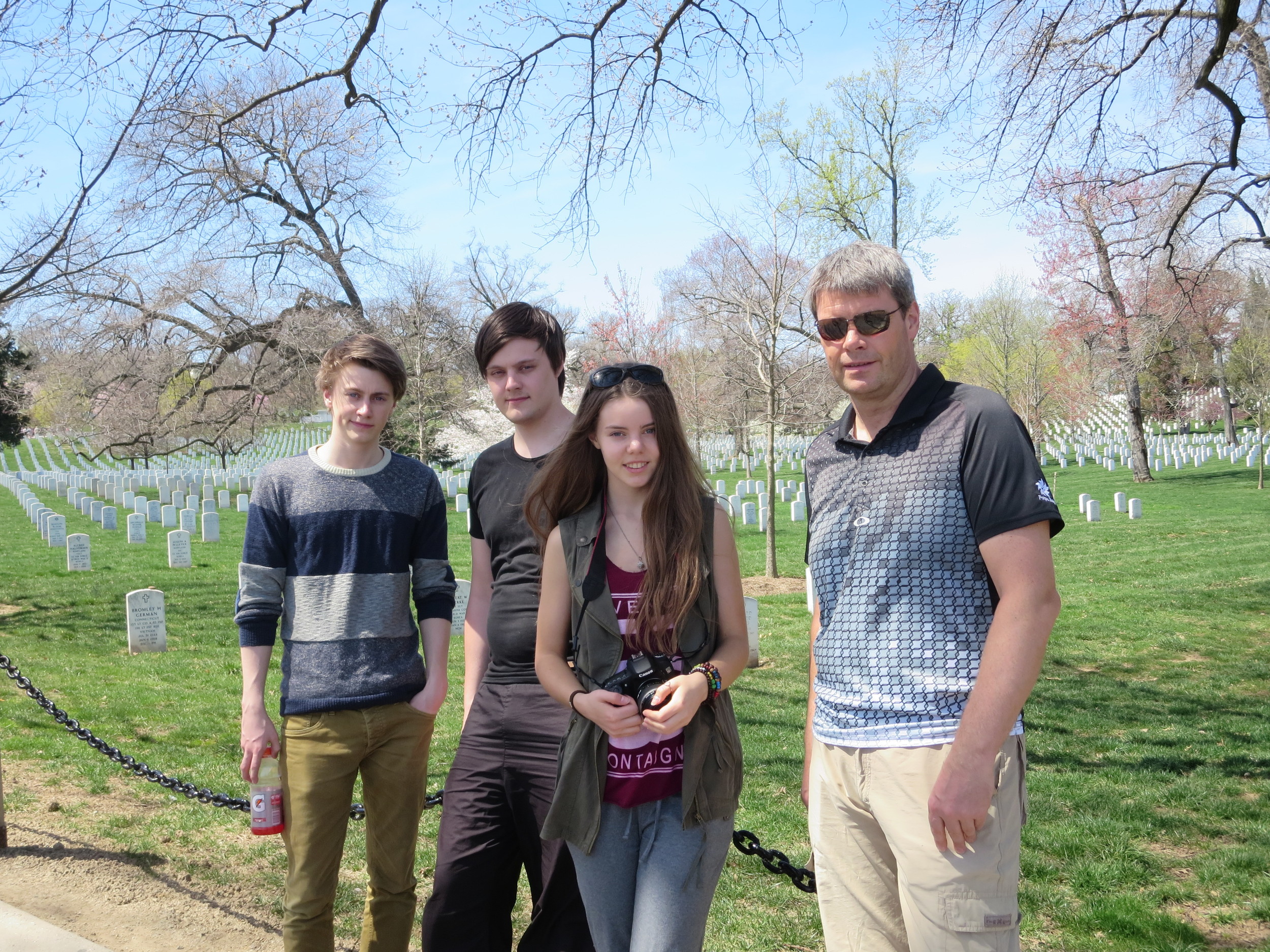 We went to see the Arlington National Cemetery - incredibly big and also very sad