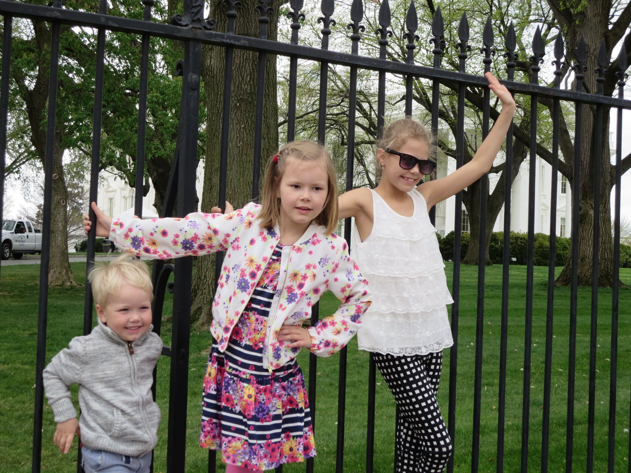 The "Providence kids" hanging on the fence of The White House