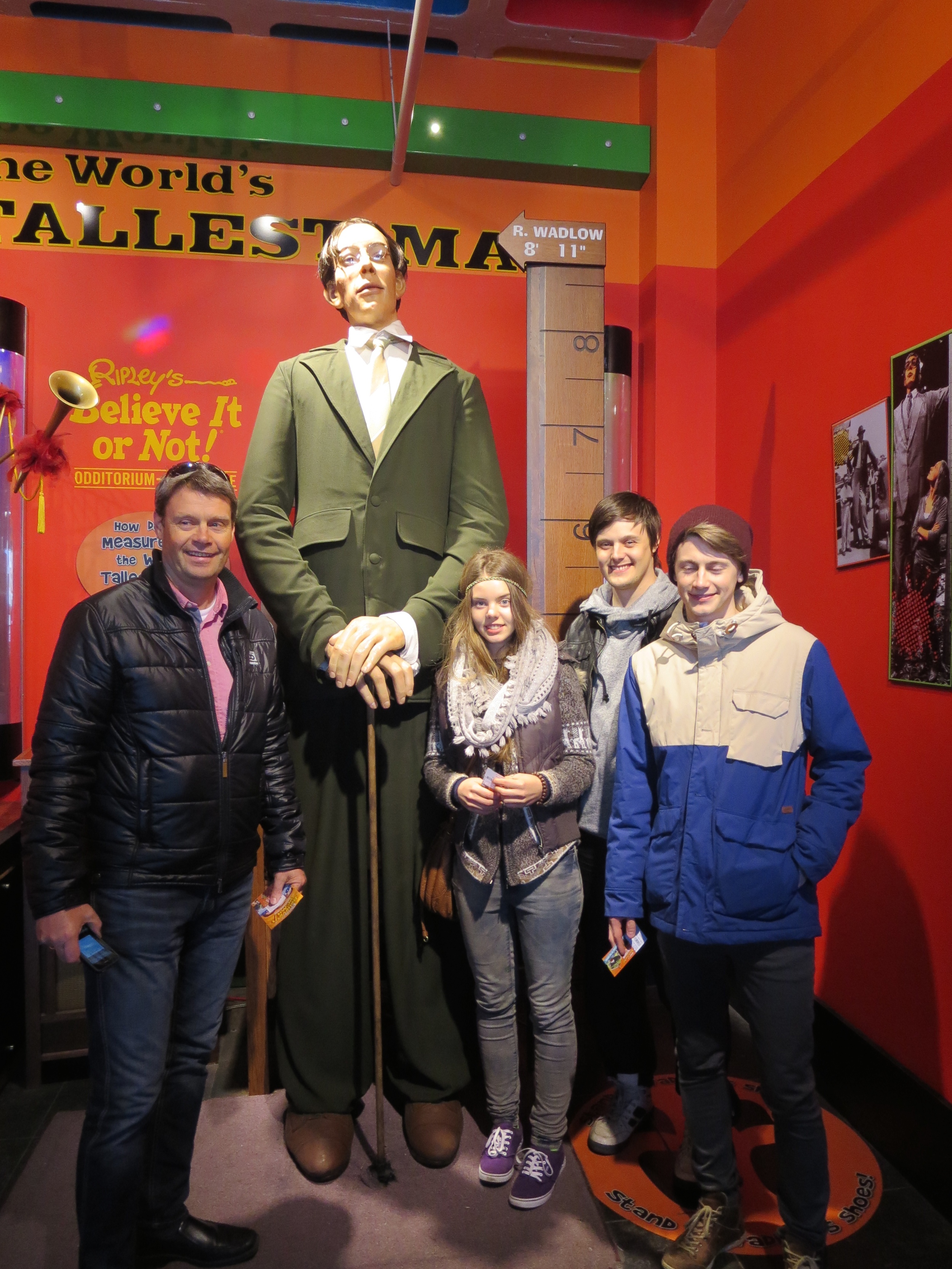 At Ripley´s museum we found the world´s largest man