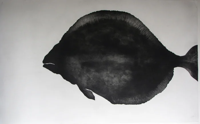 John Greer Cosmic Fish, Aquatint on Paper, Framed