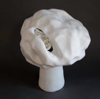 Untitled, (2 of 5 from the series 'A Chorus of Apologies'), 2015, plaster, wire, styrofoam, 13 x 15 inches