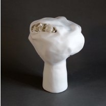 Untitled, (3 of 5 from the series 'A Chorus of Apologies'), 2015, plaster, wire, styrofoam, 11 x 14 inches