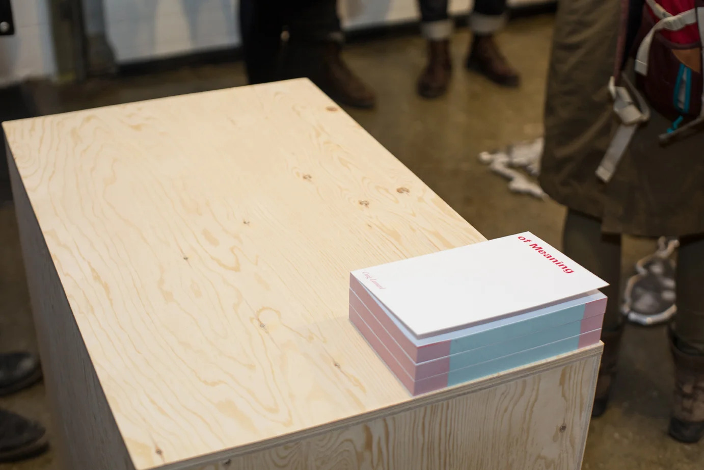 Craig Leonard. of Meaning. Bookwork in 3 volumes with wooden plinth 2016. Limited Edition of 30 sets.