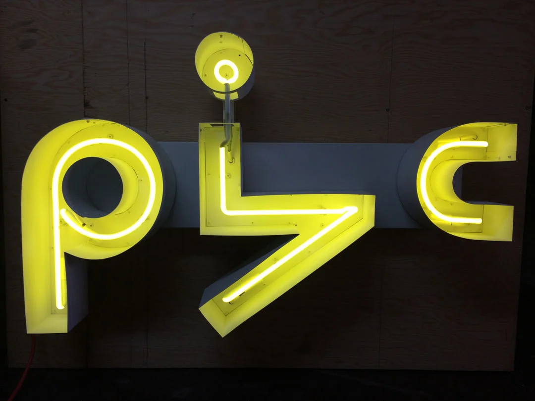 Joi Arcand, kiyām, neon chanel sign, 40.5 x 18, 2017