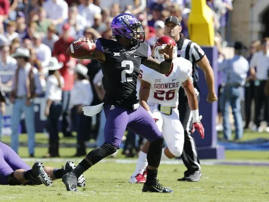 Yes, that Trevone Boykin lit up the Oklahoma defense in TCU's upset win. (Image courtesy: USAToday.com)