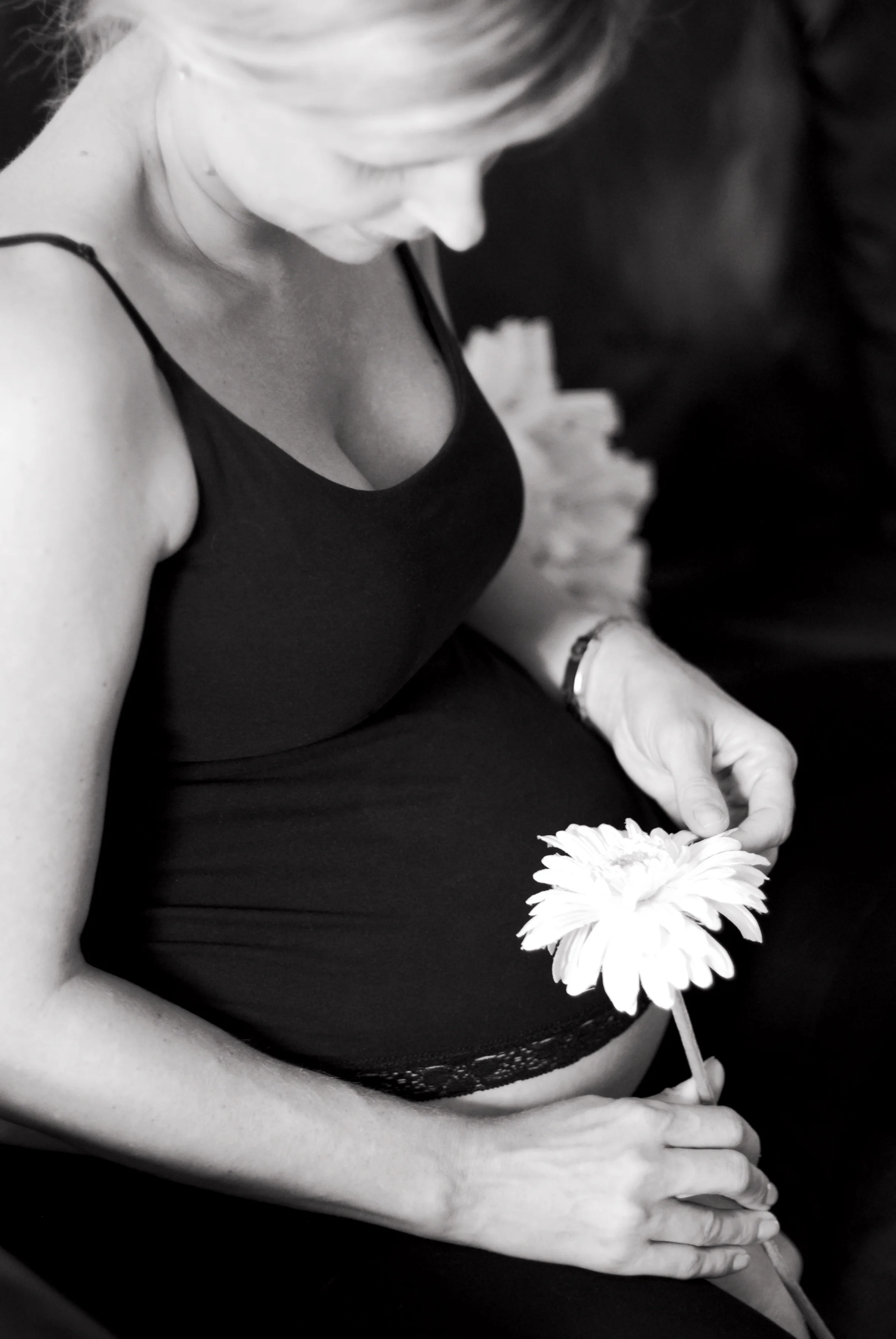 DSC_0438 michelle with flower B&W.jpg