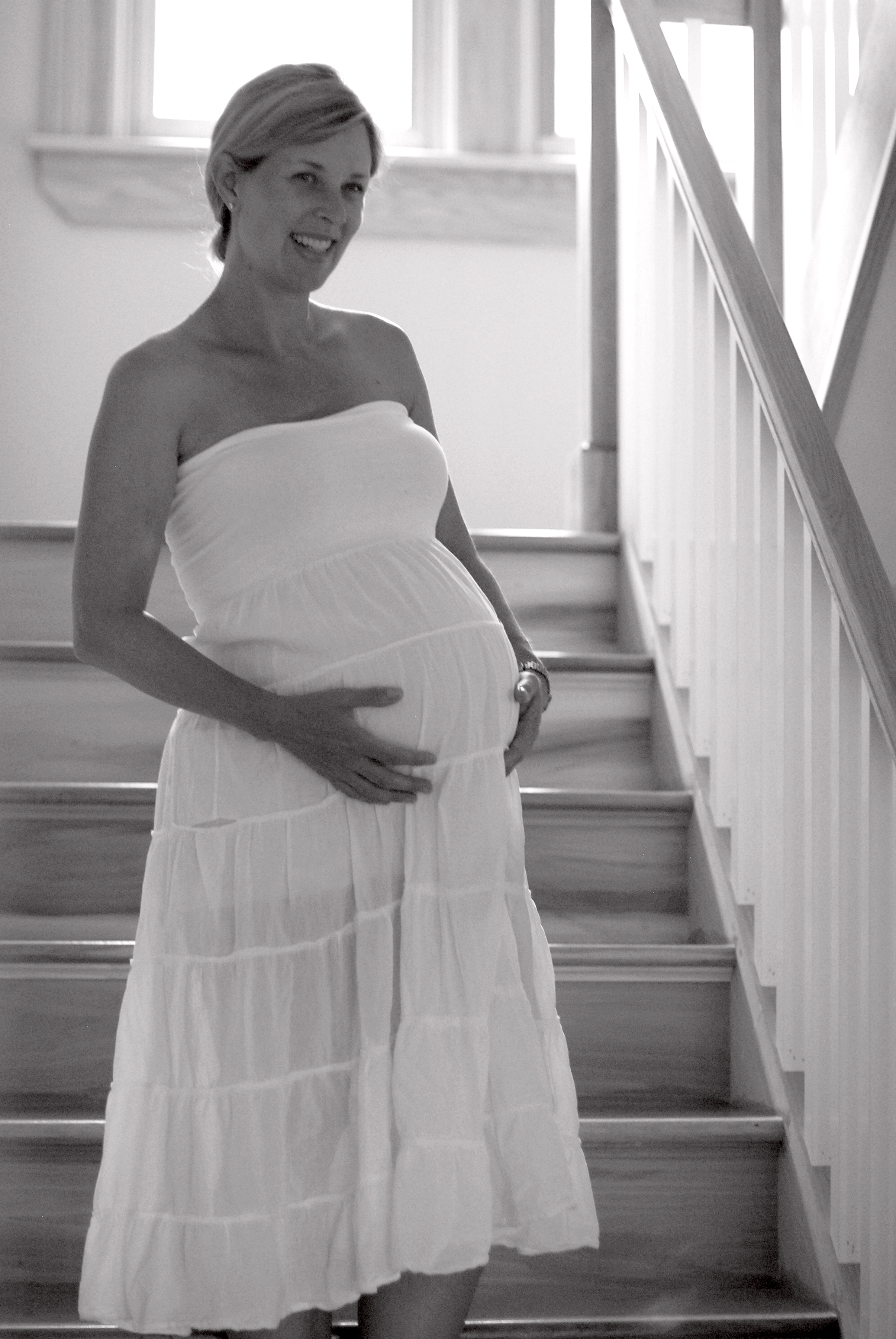 DSC_0311 michelle on stairs B&W.jpg