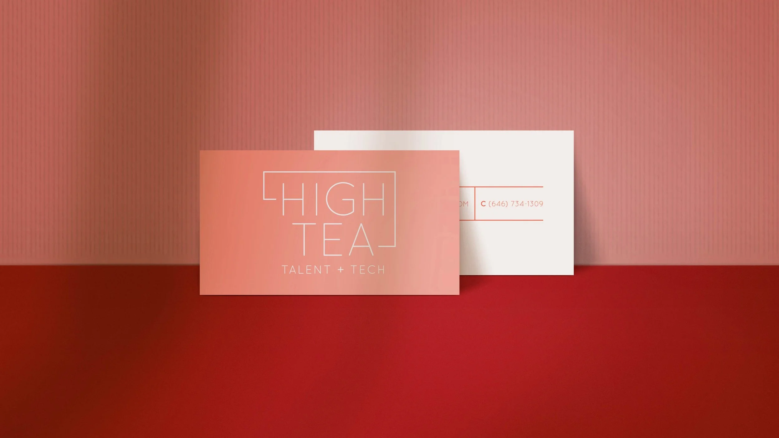 high tea business cards