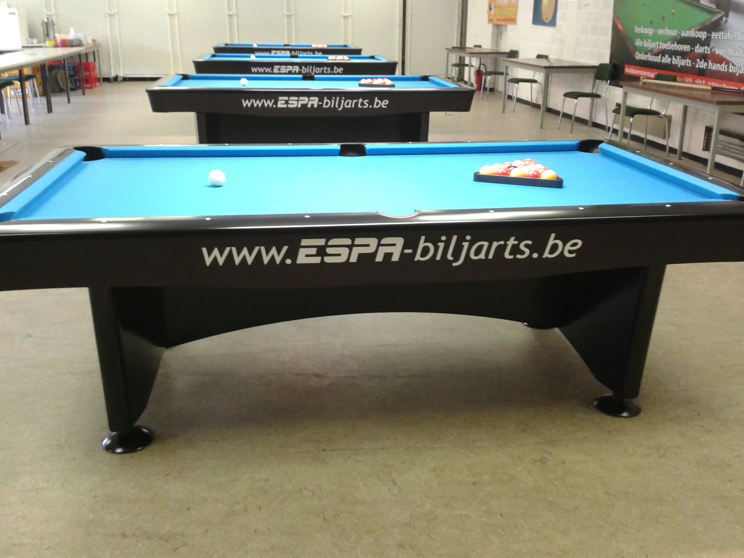 Discovery Pooltafel gebruiken wij voor tornooien.