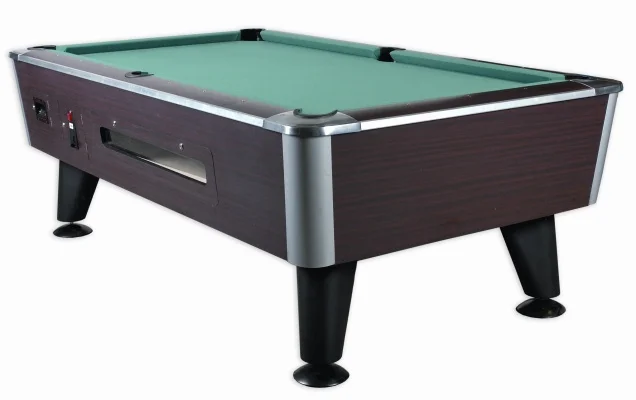 Muntinworp "straight six" alle munten- mechanisch systeem - magneetbal. Maten speelveld(cm) 7" = 200 x 100 - 8 "= 220 x 110 Prijs 7ft € 2.450 - 8ft € 2.650 incl.BTW.+ toebehoren. leisteen 1dlg - 20 mm Aprox. weight 350 kg levering & plaatsing = 345.00€