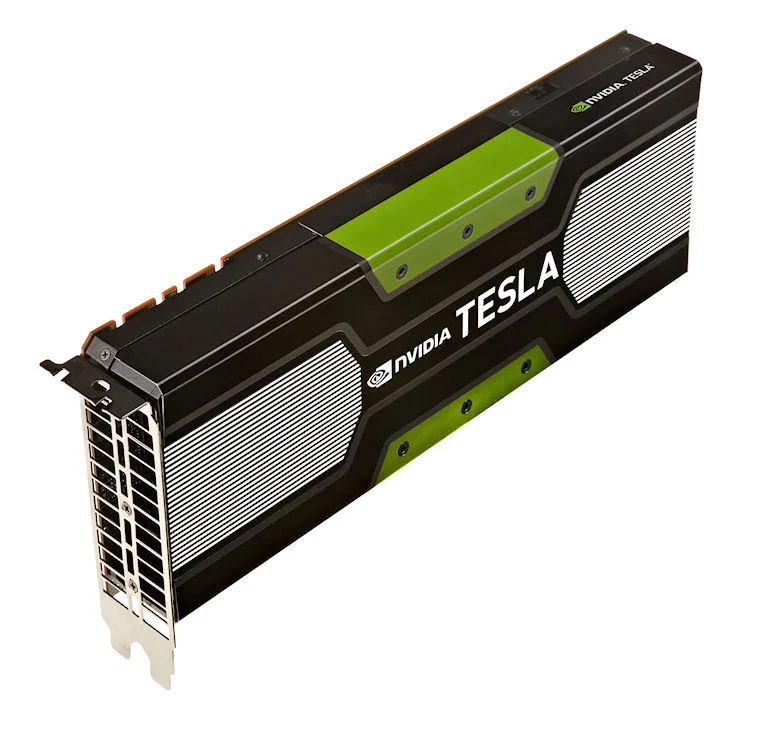 Une carte nVidia Tesla optimisée pour le GPGPU, elle ne possède pas de sortie vidéo.