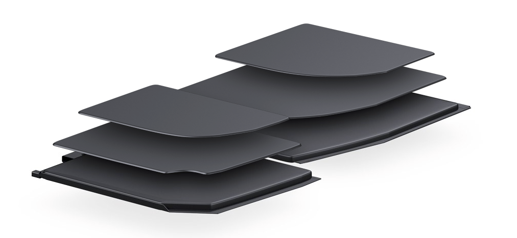 En raison de la finesse et de la forme de ce MacBook, Apple a dû créer une batterie avec une forme atypique !