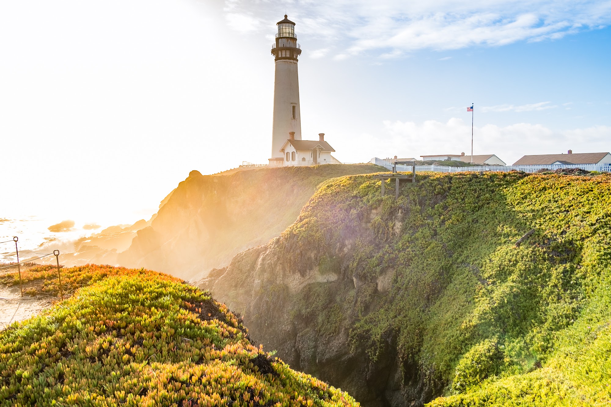 Pigeon Point lighthouse, sur la Highway 1 entre San Francisco et Santa Cruz