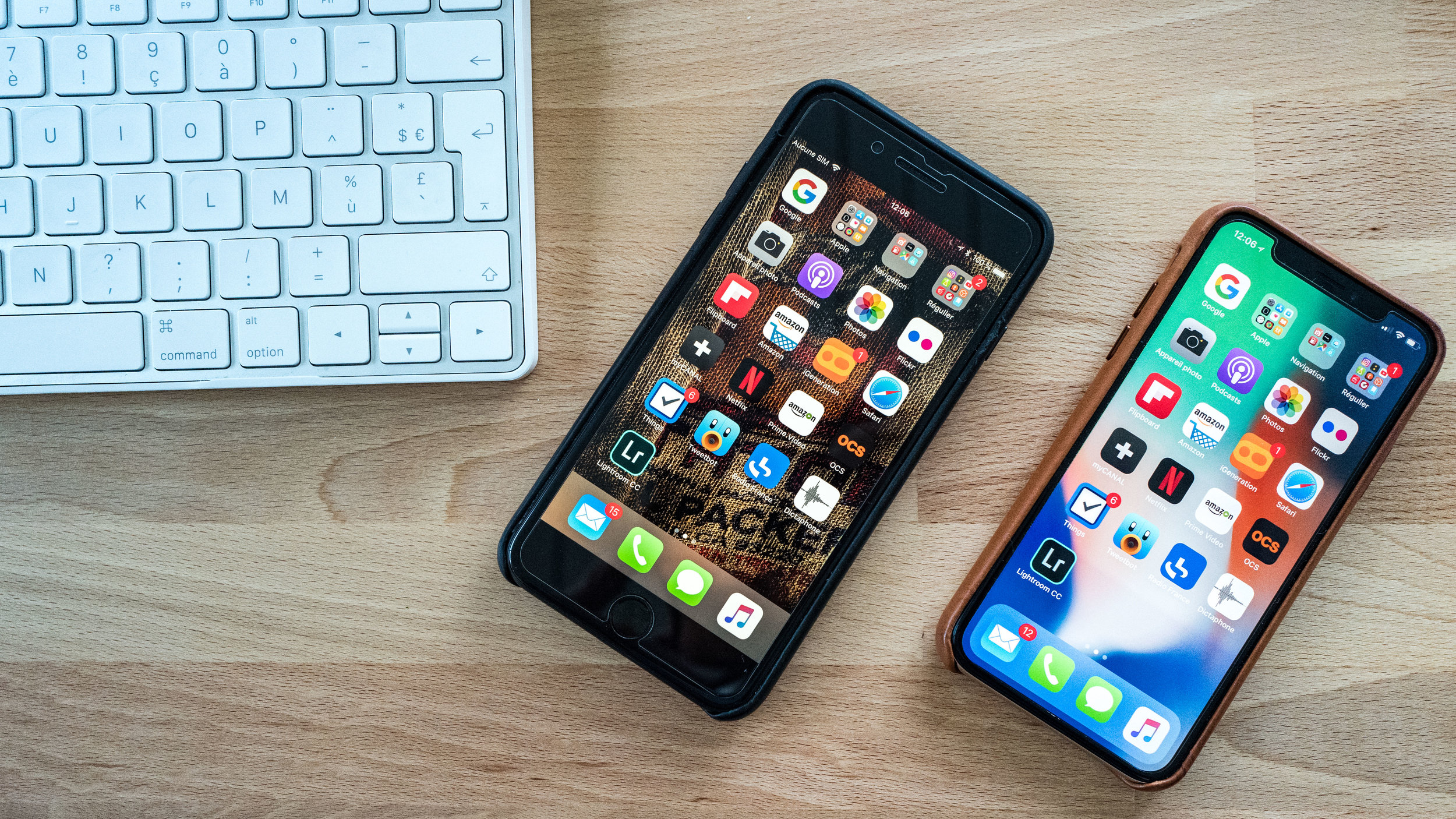iPhone 7 Plus et iPhone XLe design de l'iPhone X est superbe, le verre, nécessaire à la recharge par induction, est particulièrement fragile. Une coque de protection s'impose ainsi qu'une assurance Apple Care. De quoi faire augmenter le tarif initial de l'iPhone X de 300€ supplémentaire.